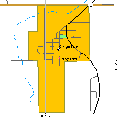 Ridgeland map