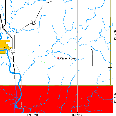 Pine River map