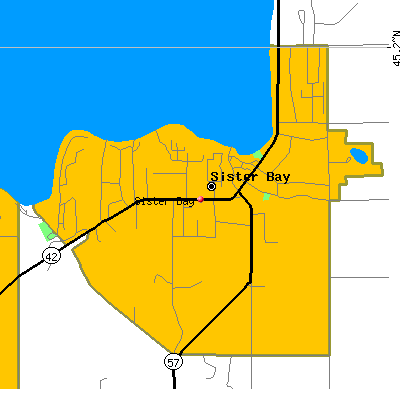 Sister Bay map
