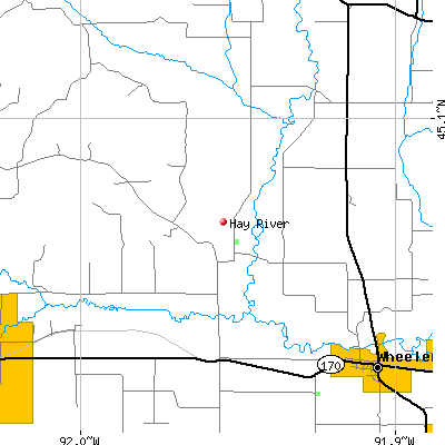 Hay River map