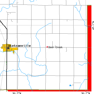 Deer Creek map