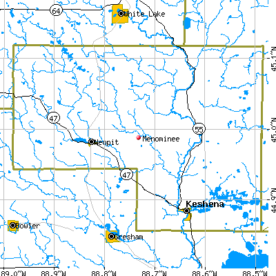 Menominee map