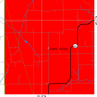 Cooks Valley map