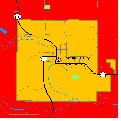 Glenwood City map