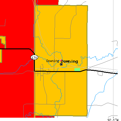 Downing map