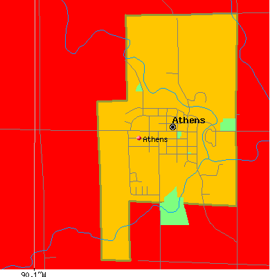Athens map