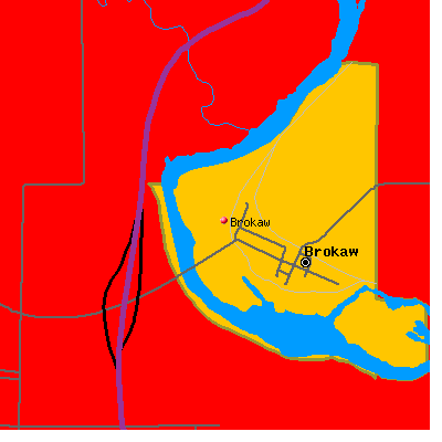 Brokaw map