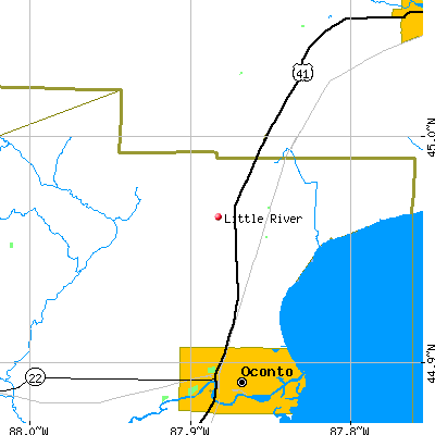 Little River map