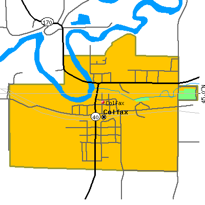 Colfax map