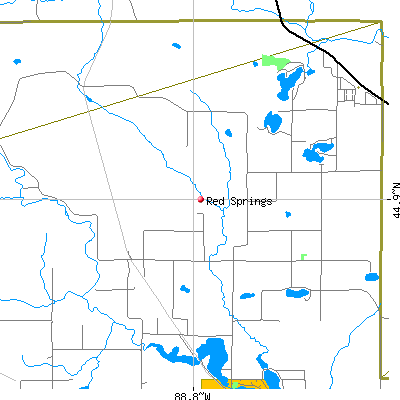 Red Springs map