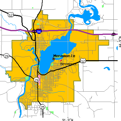 Menomonie map