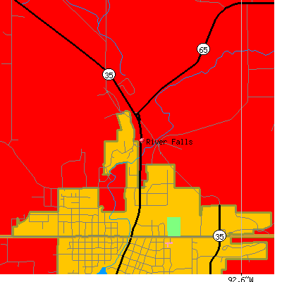River Falls map