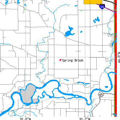 Spring Brook map