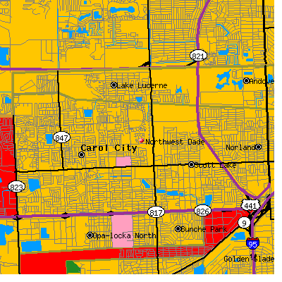 Northwest Dade map