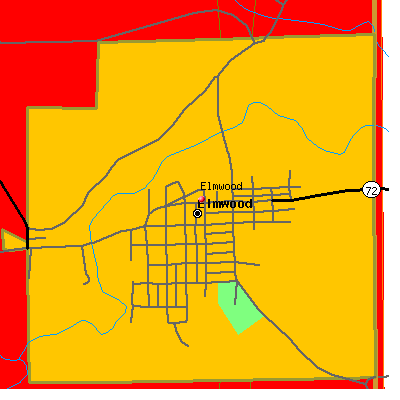 Elmwood map