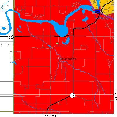 Brunswick map