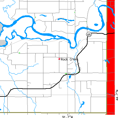 Rock Creek map