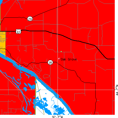 Oak Grove map
