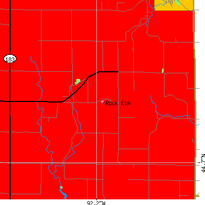 Rock Elm map