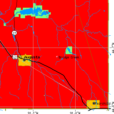 Bridge Creek map