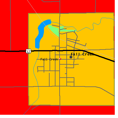 Fall Creek map