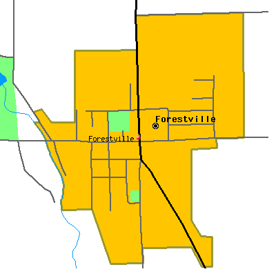Forestville map