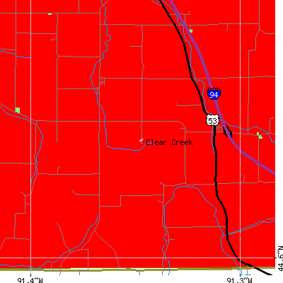 Clear Creek map
