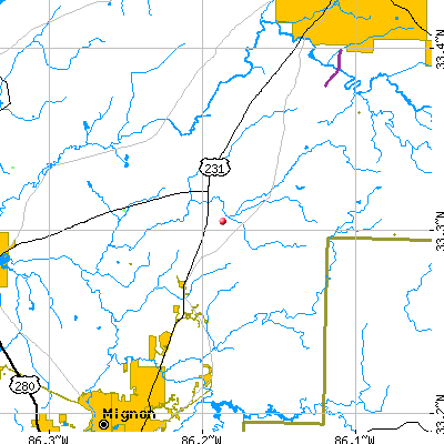 Sycamore-Winterboro map