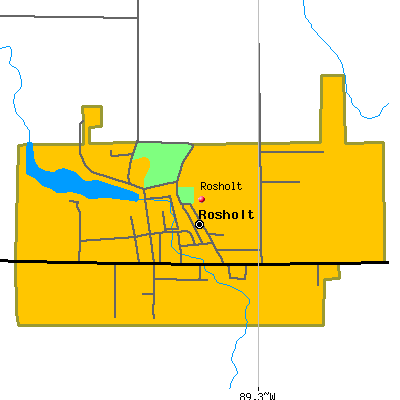 Rosholt map