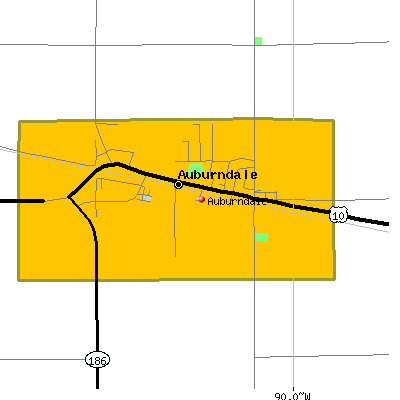 Auburndale map
