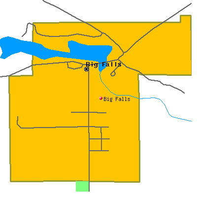 Big Falls map