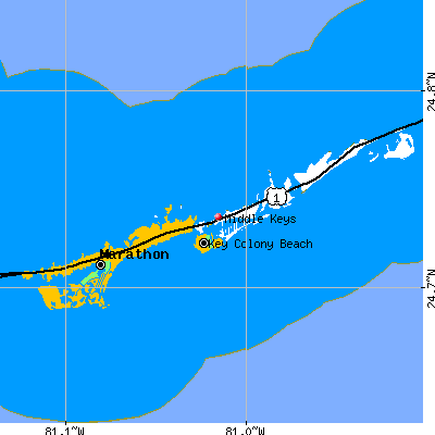 Middle Keys map