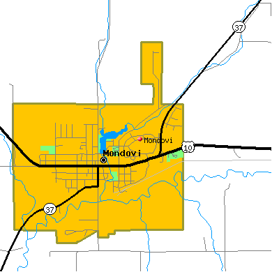 Mondovi map