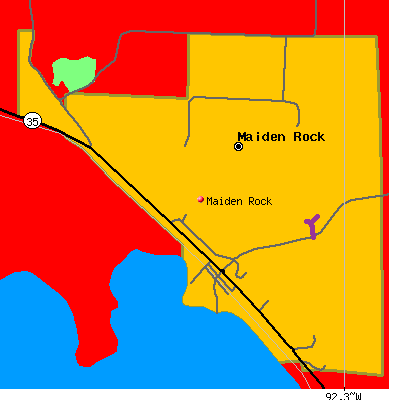 Maiden Rock map