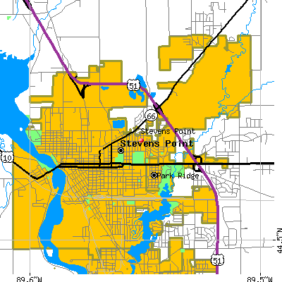Stevens Point map