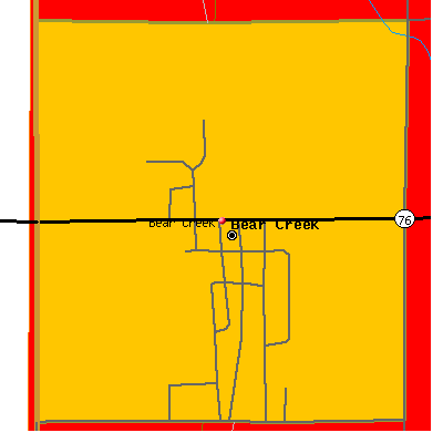 Bear Creek map