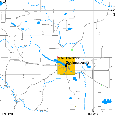 St. Lawrence map