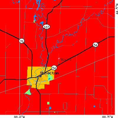 Bovina map