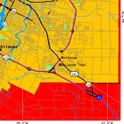 Bellevue map