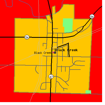 Black Creek map