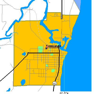 Kewaunee map