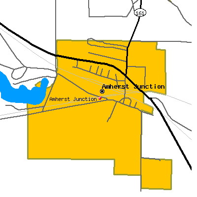 Amherst Junction map