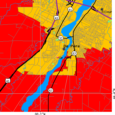 De Pere map