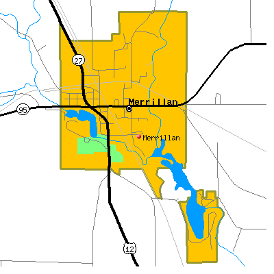 Merrillan map