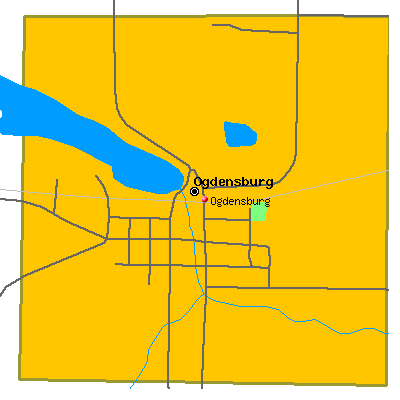 Ogdensburg map