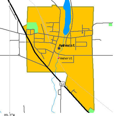 Amherst map