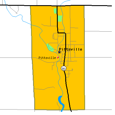 Pittsville map