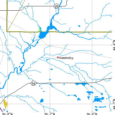 Komensky map