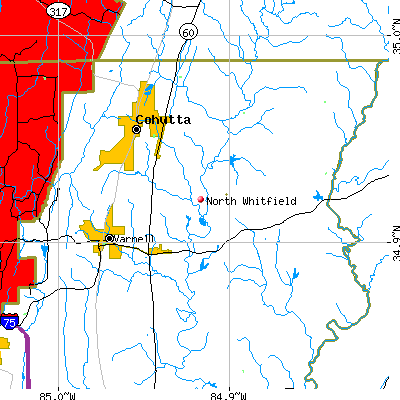 North Whitfield map