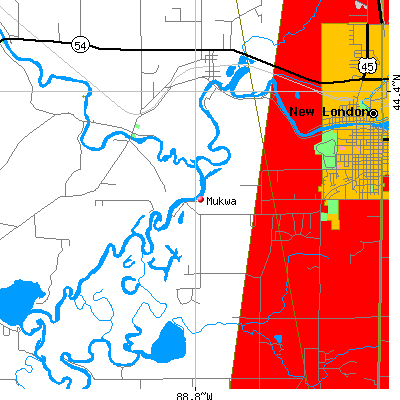 Mukwa map